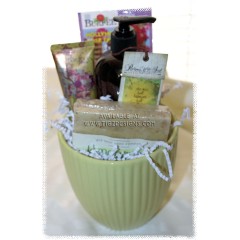 Sunny Lemon Flower Pot - Bath & Body Gift Set
